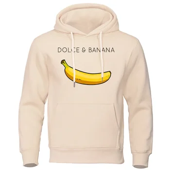 Мъжки hoody Dolce & Banana с хубав принтом, Свободна ежедневни облекла, модни топли флисовые качулки, индивидуалност, градинска hoody в стил хип-хоп